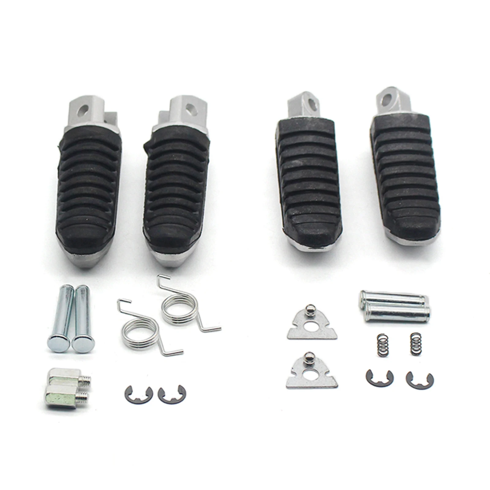 

1Pair Motorcycle Foot Pegs Foot Rest Pedals Fit for Suzuki V-Strom DL650 650F 1400 Easy to Install