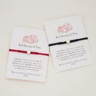 Meetvii Модный золотой шарм в форме сердца браслет для дружбы пара черный и красный Веревка Узел браслеты для женщин мужчин счастливое желание ювелирные изделия