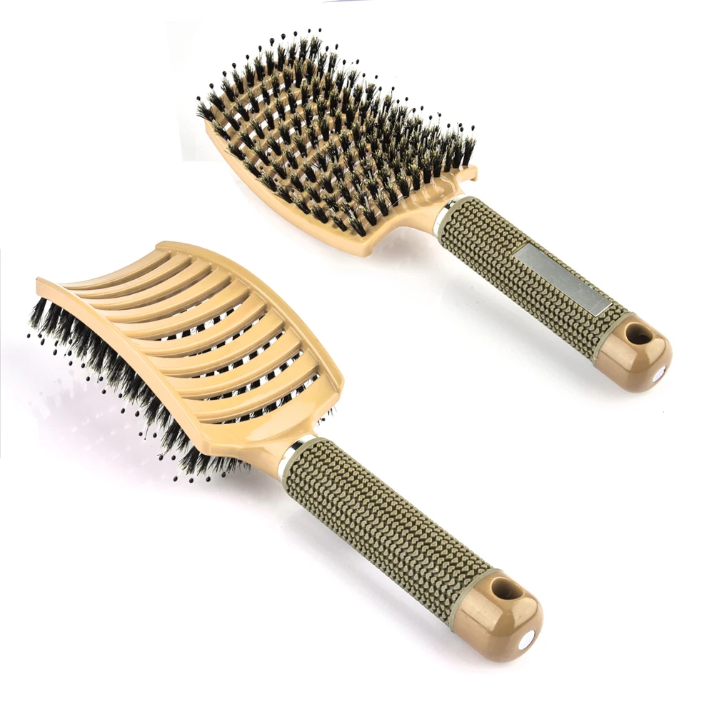 Щетка для волос массаж головы гребень Щетинная кисть нейлон Волшебная