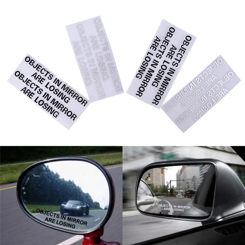 

Rearview mirror stickers Funny Car Truck Window White Vinyl Decal Sticker-Objects In Mirror Are Losing
