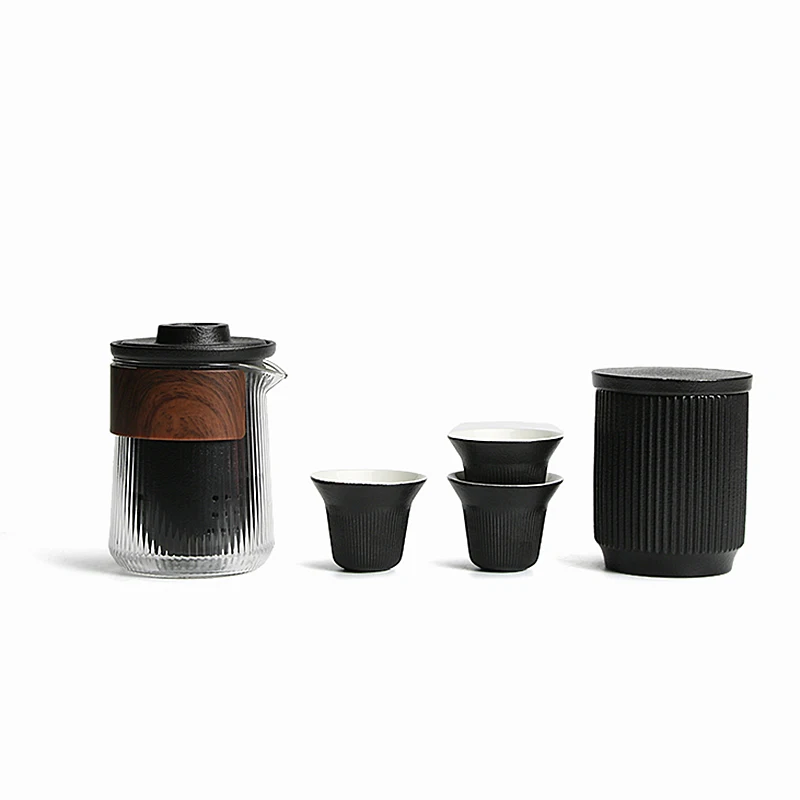 Дорожный чайный сервиз портативный пакет керамическая посуда чайное искусство