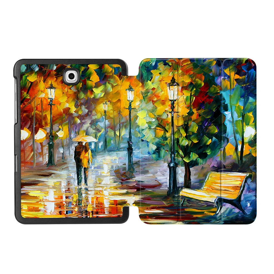 MTT чехол с масляным рисунком для samsung Galaxy Tab S2 8,0 ''SM-T710 T715 из искусственной кожи откидной смарт-чехол защитный чехол T713 T719