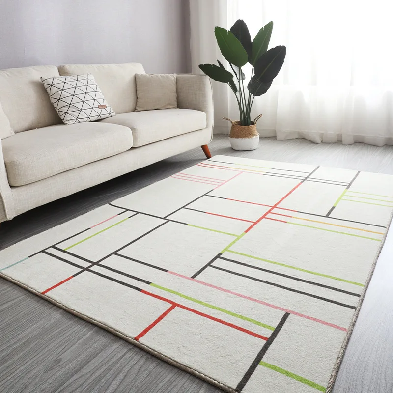 

Simple Modern Caffee Table Sofa Floor Cushion Bedroom Bedside Soft Carpet Living Room Bedroom Carpet Room Rugs Home Decor Mats