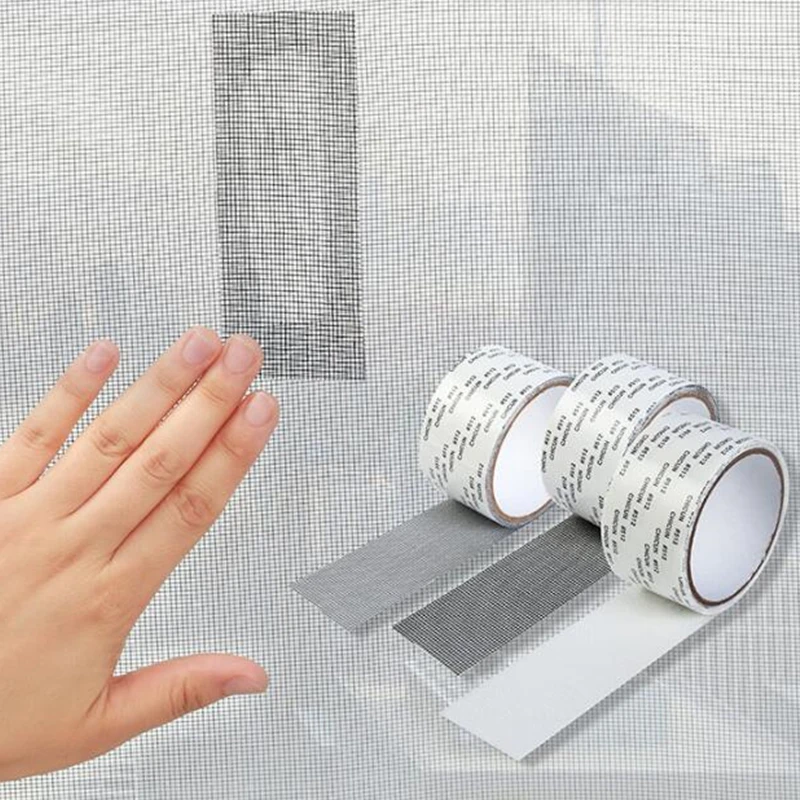 

Window Net Anti-mosquito Mesh Sticky Wires Patch Repair Tape new Screen Window Door Mosquito Netting Patch Repair Broken Hole