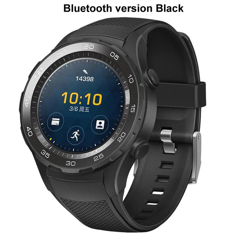 Bluetooth Black Спортивные Смарт-часы huawei с глобальной прошивкой, 2, трекер сердечного ритма для Android, iOS, IP68, водонепроницаемые, NFC, gps часы - Цвет: Bluetooth Black