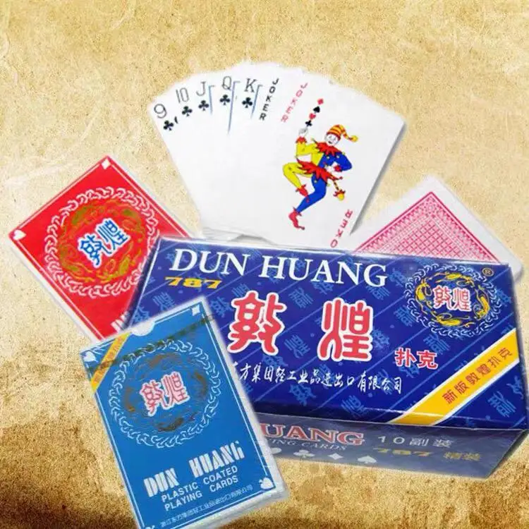 

marked playing card for contact lens 6 red 6 blue