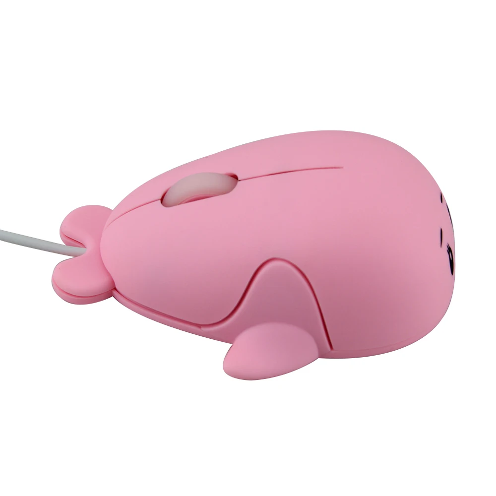 CHYI Проводная милая форма животных розовая компьютерная мышь USB оптическая 3D Портативная оптическая мышь Mause 1600 dpi мыши для детей Подарки ноутбук