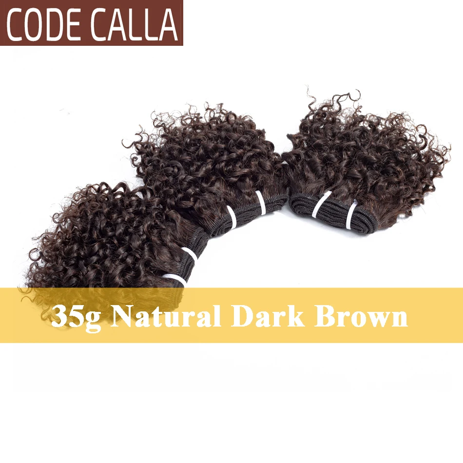 Кудрявые вьющиеся волосы, пряди с двойной нарисовкой, малайзийские волосы Remy для наращивания, натуральный темно-коричневый и черный цвет от AliExpress WW