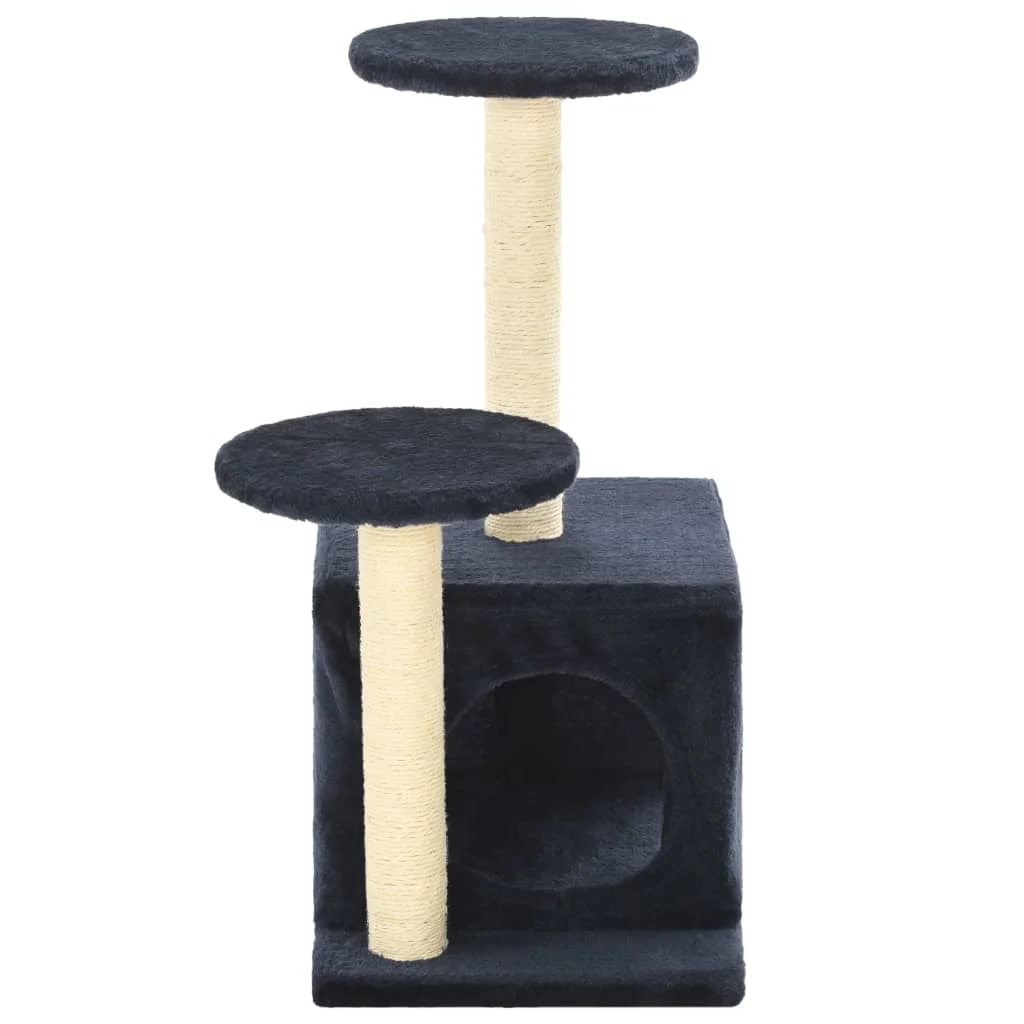 VidaXL Rascador para gatos con poste de sisal 60 см azul oscuro|Мебель и когтеточки| |