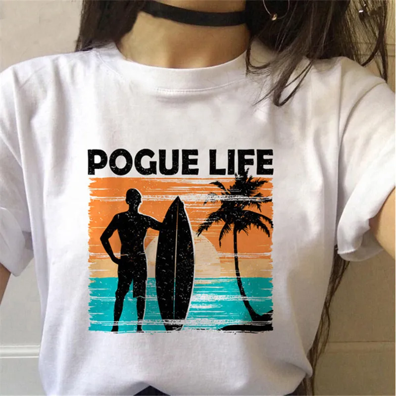 Женская футболка с короткими рукавами Luslos Pogue Life TV Show Friends летние мягкие пляжные