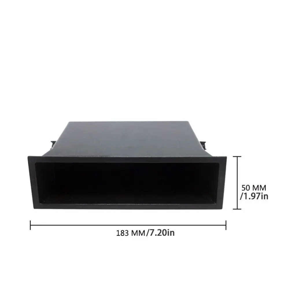 

Single Pocket Fascia Din Car Vehicle Radio Cd Storage Box for Car Accessories Universal Install Racing Kit