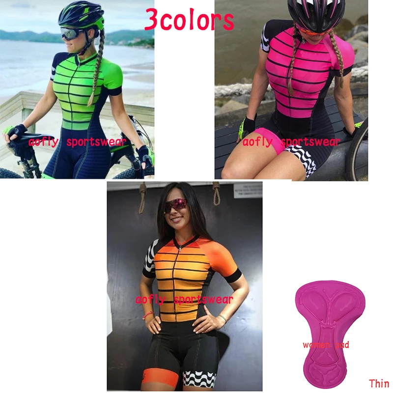 

kafitt Women's Triathlon Short Sleeve Cycling Jersey Sets Skinsuit Maillot Ropa Ciclismo Bicycle Jersey Bike Clothes Go pro team