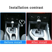1pc shift knob trim abs car carbon fiber style inner interior practical useful