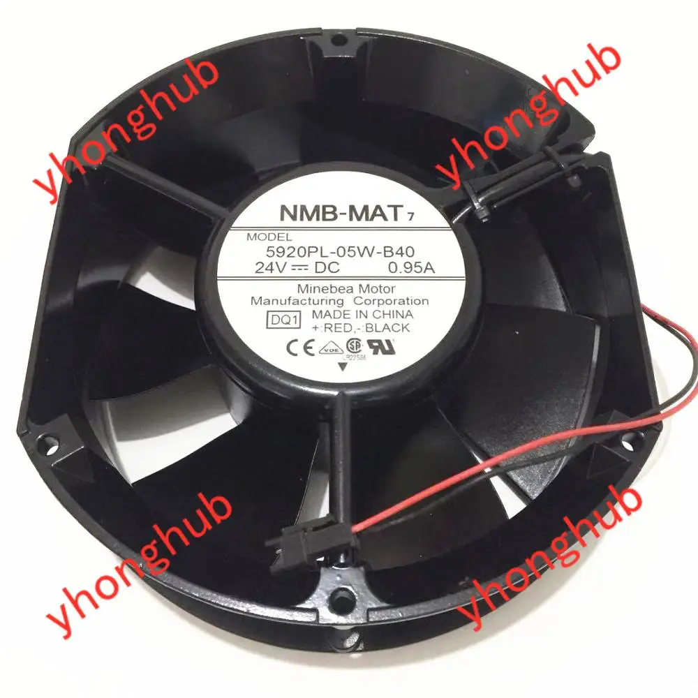 NMB MAT 5920PL 05W B40 DQ1 DC 24V 0.95A 172x150x50 мм 2 провод Сервер вентилятор охлаждения|Кулеры и