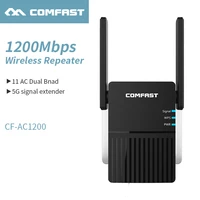 comfast cf ac1200 1200mbps 5g signal extender wifi repeater 2 4g5ghz wifi roteador booster dual antenna dual band wifi router