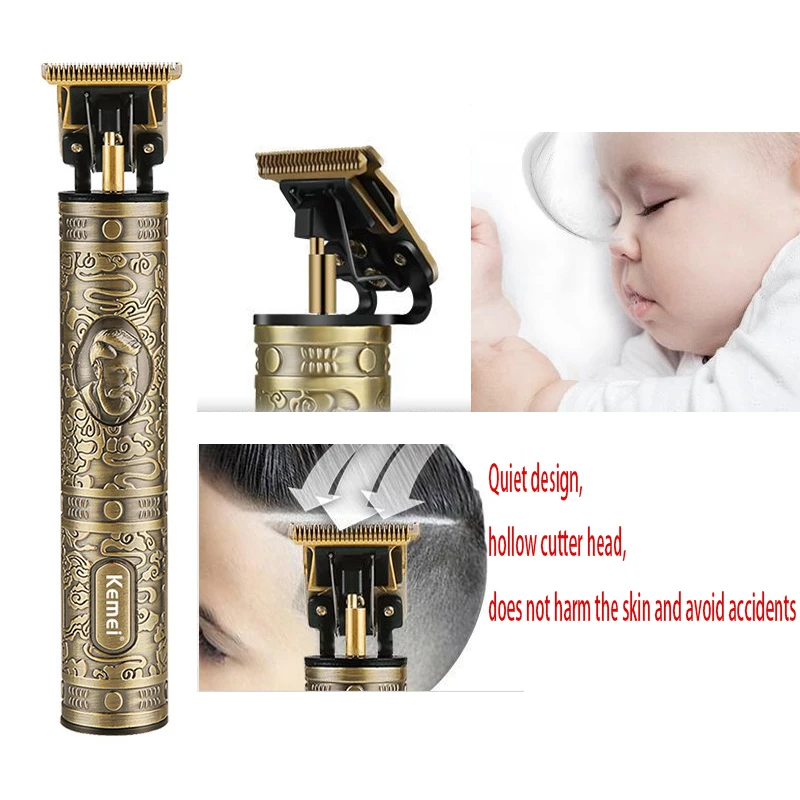 

Kemei Professional men trimmer beard electric clipper barbe hair cutting machine revised to outliner trimmer hair clippers men