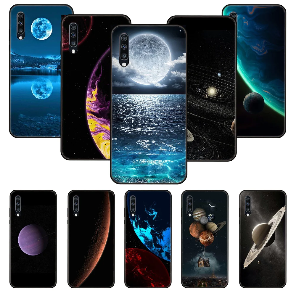 Чехол для телефона Samsung Galaxy A 50 51 71 70 7 5 10 20 30 40 41 21 S E черный мягкий чехол Модный с