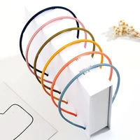 candy color thin hair band simple frosted hair hoop plastic thin headband anti slip head hoops women hair accessories headpiece