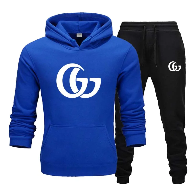 GG мужские брендовые новые модные комплекты на весну и осень с длинным рукавом