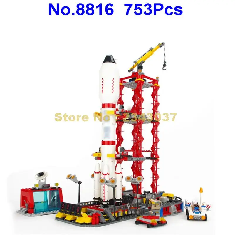 8816 753 шт. пространство ракеты станции Старт центр строительный блок 4 игрушка |