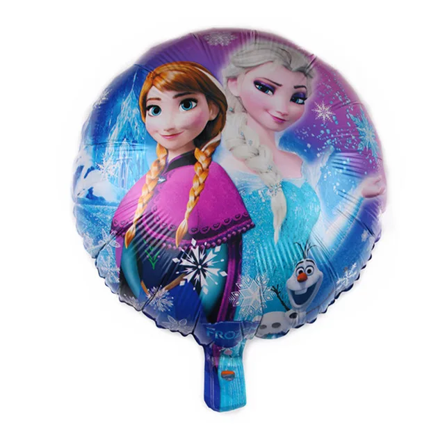balloon 18inch 1pc Платье принцессы «Холодное сердце» 2 вечерние поставки «Холодное сердце» вечерние Бумага соломы тарелки чашки для девочек с героями мультфильма «Холодное сердце»; 2 платья Эльзы и Анны для дня рождения Декор вечерние скатерть - Цвет: balloon 18inch 1pc