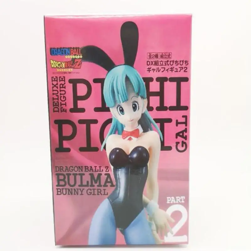 

18CM Dragon Ball Anime Series Bulma Sexy Dress Cosplay Bunny Girl Standing Posture Model Toy PVC Action Figure Toy Kids Toy