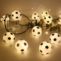 soccer balls string lights 10 led football garland lights bedroom home wedding party christmas decorative lights for bar club