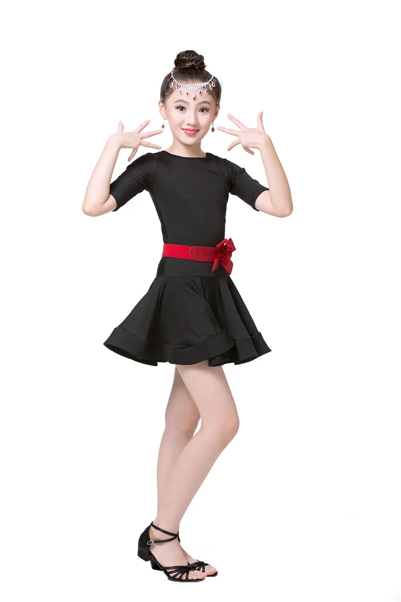 Детское платье для танцев девочек Юбка танго нарядное Школьные платья бальных