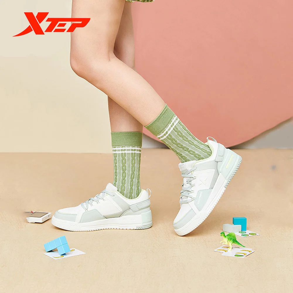 

Женские кроссовки для скейтборда Xtep, новинка 2021, модная трендовая удобная повседневная обувь, летняя дышащая спортивная обувь, 879218317630
