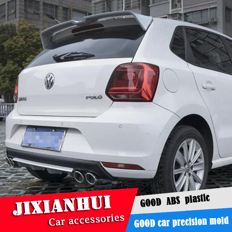 

Спойлер для Polo 2011-2016 Volkswagen Polo, спойлер ADG из АБС-пластика, цветной задний спойлер для крыла автомобиля