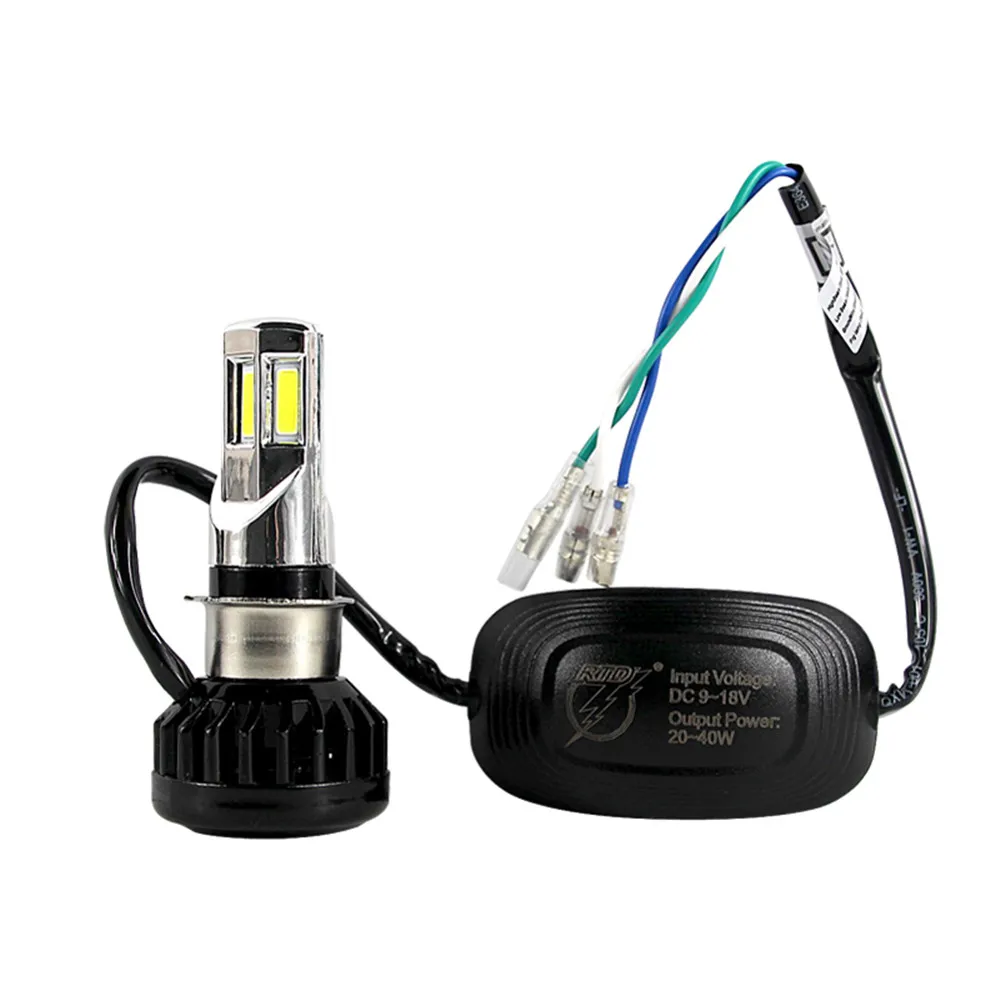 

Motorcycle Headlight H4 LED Bulb White BA20D P15D H6 HS1 3500LM 35W Head Lights For Motorbike Motorcycle 6COB 6000K 1 PCS
