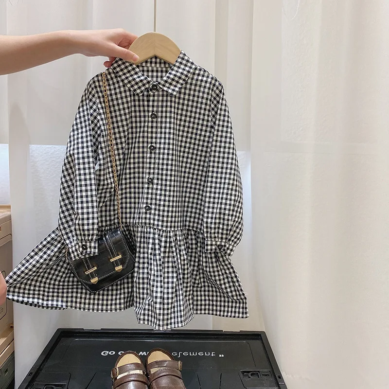

Baby Girl Clothing Dress Long Sleeve Casual Children Clothes Autumn Kids 2-7years Fall Clothtes Wholesale