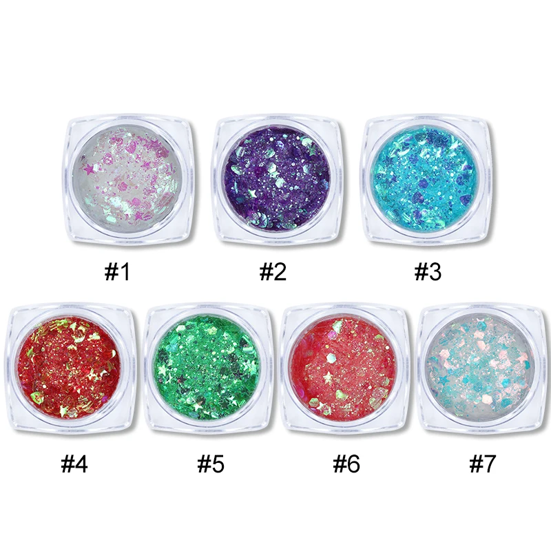 Хлопья с блестками для ногтей AB Color блестящее украшение пудра блестящая цветной