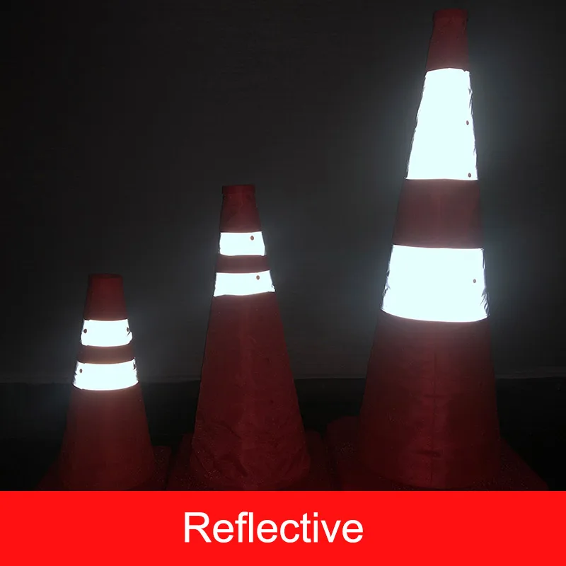 Складные дорожные конусы высотой 45 см многоцелевой выдвижной светоотражающий