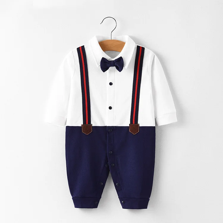 

Детский хлопковый комбинезон с длинным рукавом, на весну и осень