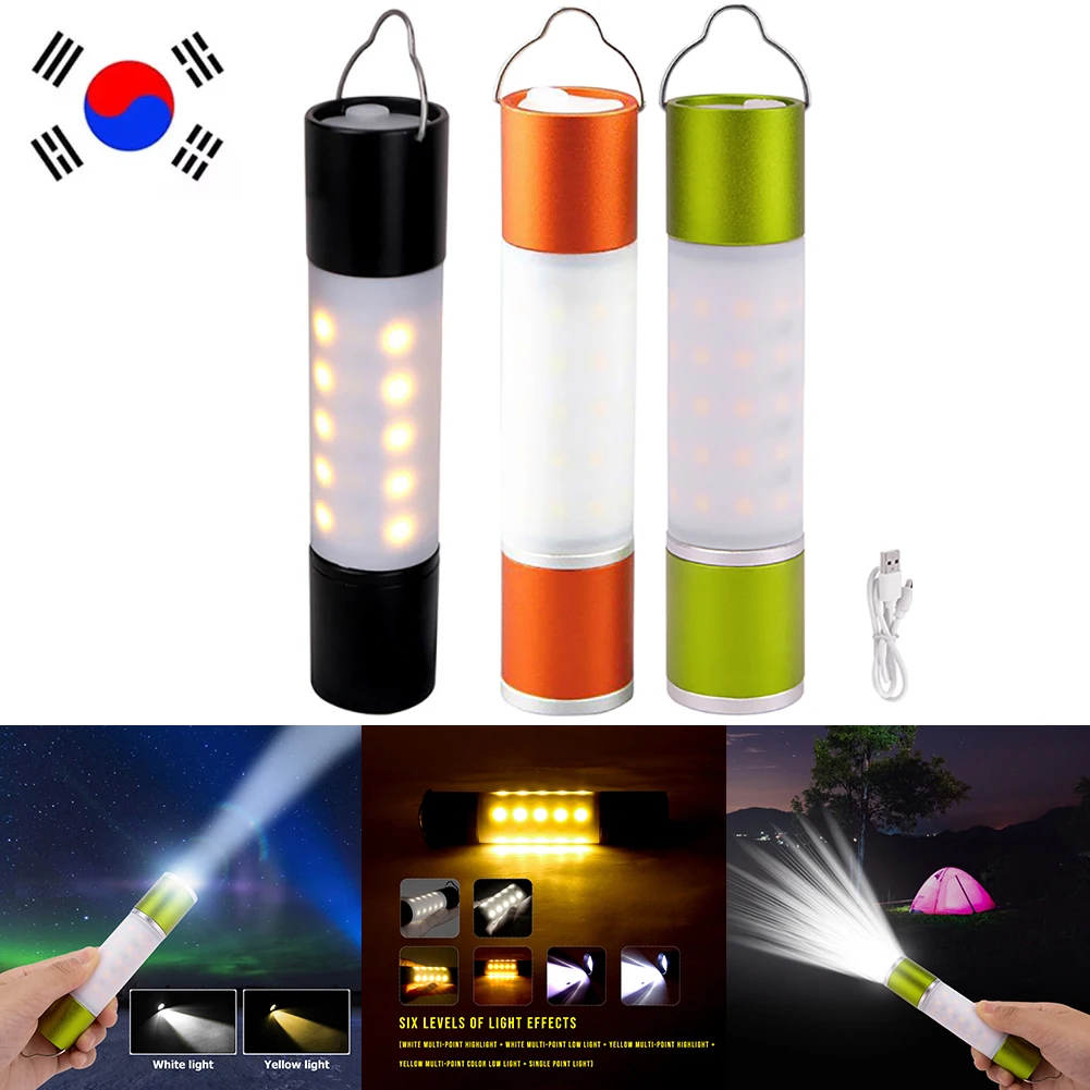 

1-5 шт., водонепроницаемый светодиодный фонарик с USB-зарядкой