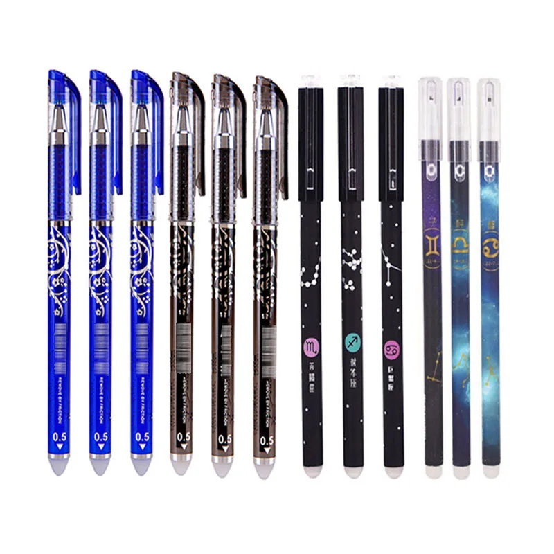 

3/5/20/25pcs Kawaii Gel Erasable Pen Refills Rod 0.5mm Washable Handle Magic Erasable Pen for School Pen Writing Tool Stationery