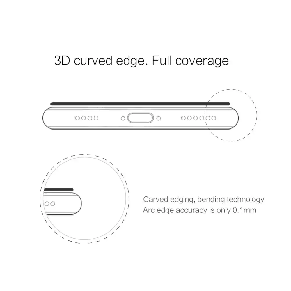Защитное стекло Nillkin 3D CP + Max для iPhone 11 Pro полное покрытие закаленное Защита экрана