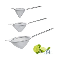 stainless steel mesh strainer with handle for strain drain and vegetables tea coffee food oil strainer colander kitchen tools