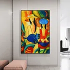Знаменитый Пикассо Популярная Современная Картина на холсте, картина на стену, украшение для дома, гостиной, картина с изображением персонажа