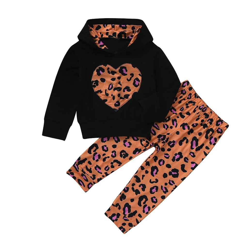 Новая зимняя одежда для девочек комплект одежды маленьких девочек: толстовка с