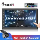 Автомобильный мультимедийный плеер Podofo, стерео-система на Android, с GPS, Wi-Fi, USB, FM, 1 Гб ОЗУ, типоразмер 2 Din