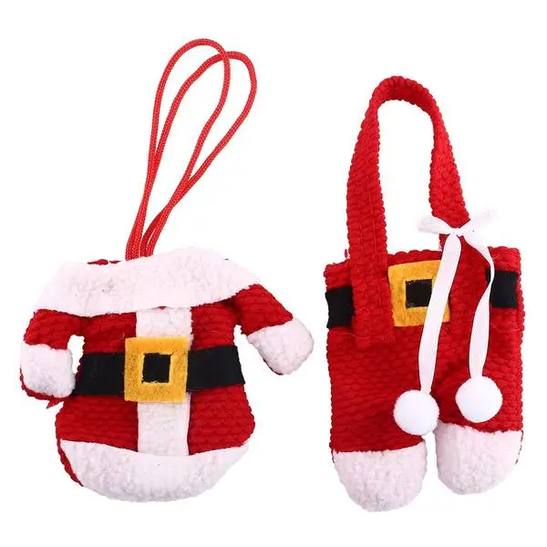 Новогодняя посуда 6 шт. набор ножей и вилок столовых приборов юбка штаны Navidad Natal