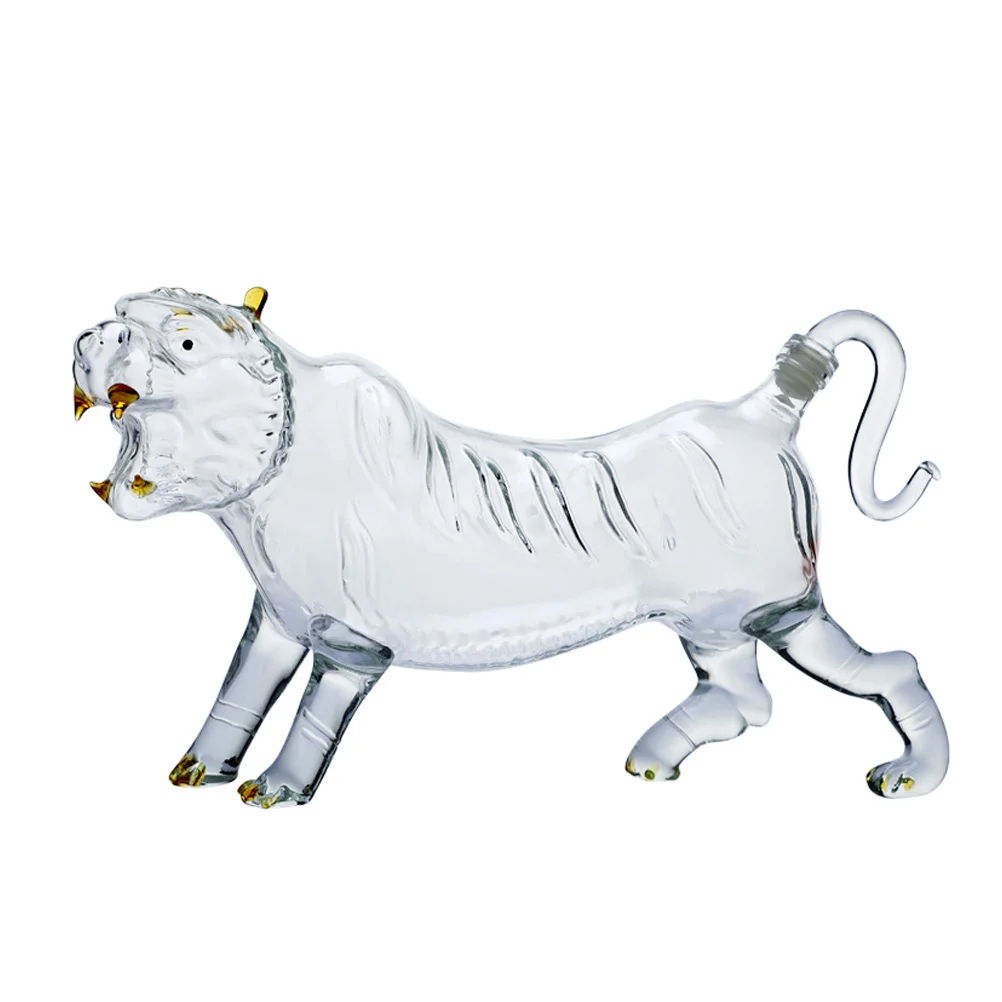 

1Pc Bottle for Bar Decorative Bottle Special Tiger Shape Bottle