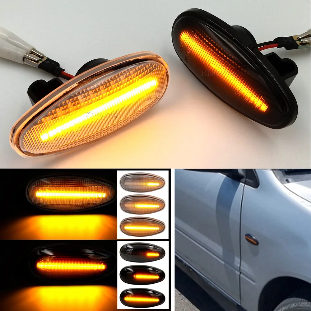 

LED Dynamic Side Marker Lights Arrow Turn Signal Blinker Lamps For Mitsubishi Pajero Shogun 3 Sport K9 Galant Outlander Lancer