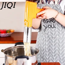 JIQI электрическая ручная лапша машина для изготовления макарон ручной нож для спагетти из нержавеющей стали 3 лапши прессования формы ЕС