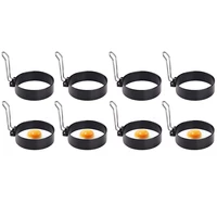 fried egg pancake shaper mold circle round omelette mould cooking fried egg tools frying rings kitchen accessory8 pcs