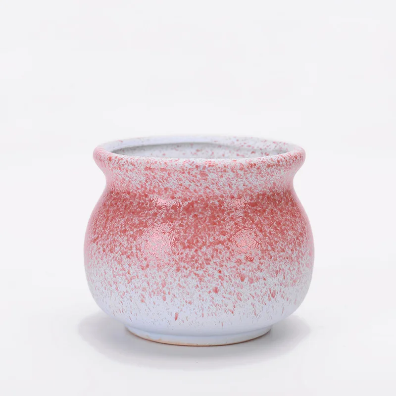 Горшок для суккулентов цветной мясистый цветочный горшок макарона керамический