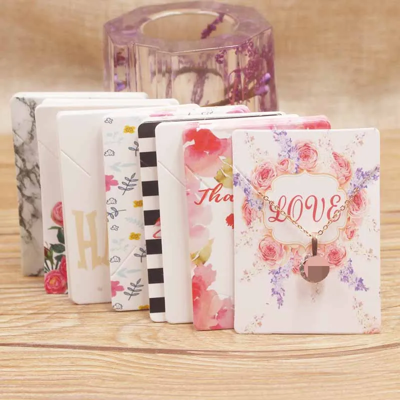 25 дизайнов белая/крафт бумага ожерелье подвеска упаковка карта сделай сам