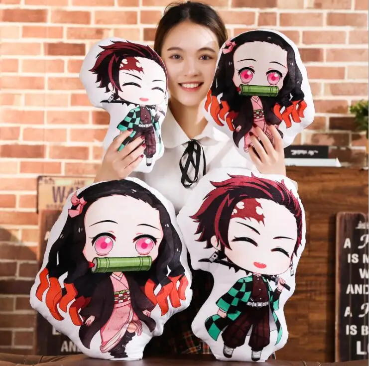 Demon Slayer Kimetsu no Yaiba Kamado Nezuko плюшевые игрушки плюшевая подушка 20-45 см#2594 для детей мальчиков Детский подарок на день рождения